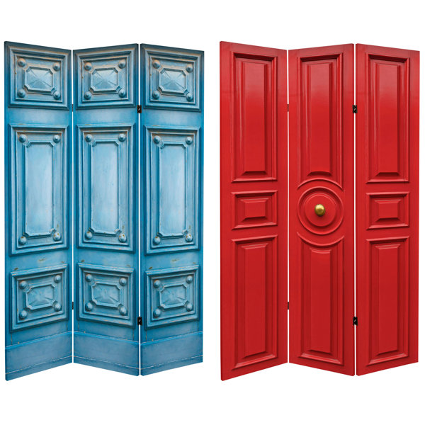 Oriental Furniture 47.25'' 3 Panel Folding Room Divider & Reviews